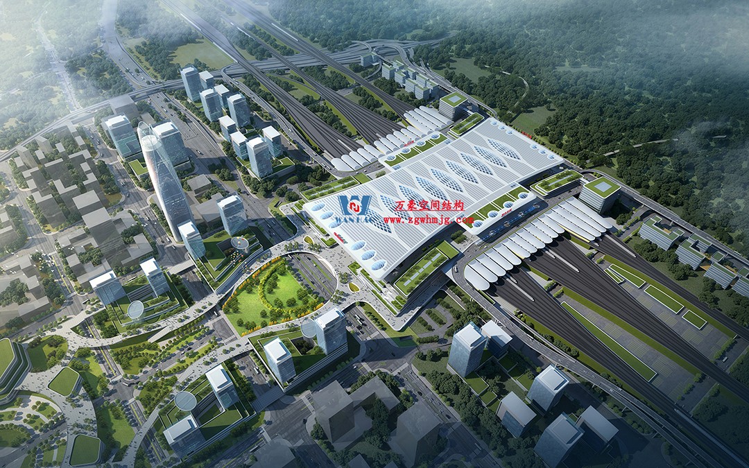 重慶東站站房正在加速建設(shè)，全力繪就項(xiàng)目新篇章